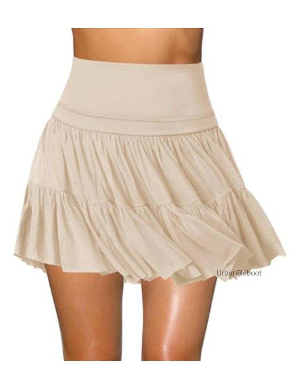 High Waisted Pleated Skort with Pockets Flowy Tennis Skirt